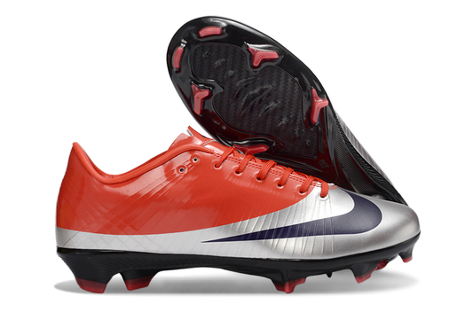 Mercurial Vapor Superfly 1 FG "CR7" - Max Orange/Metallic Silver